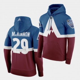 Nathan MacKinnon Avalanche #29 Burgundy 2020 Stadium Series Hoodie