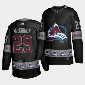 Nathan MacKinnon #29 Avalanche Breakaway Logo sleeve Jersey Men's